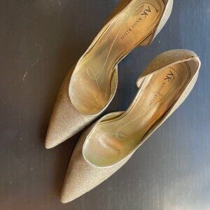 Gold Glitter Anne Klein shoes